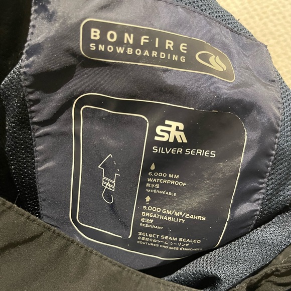 Bonfire Ski/Snowboard black pants Silver Series - Picture 7 of 11